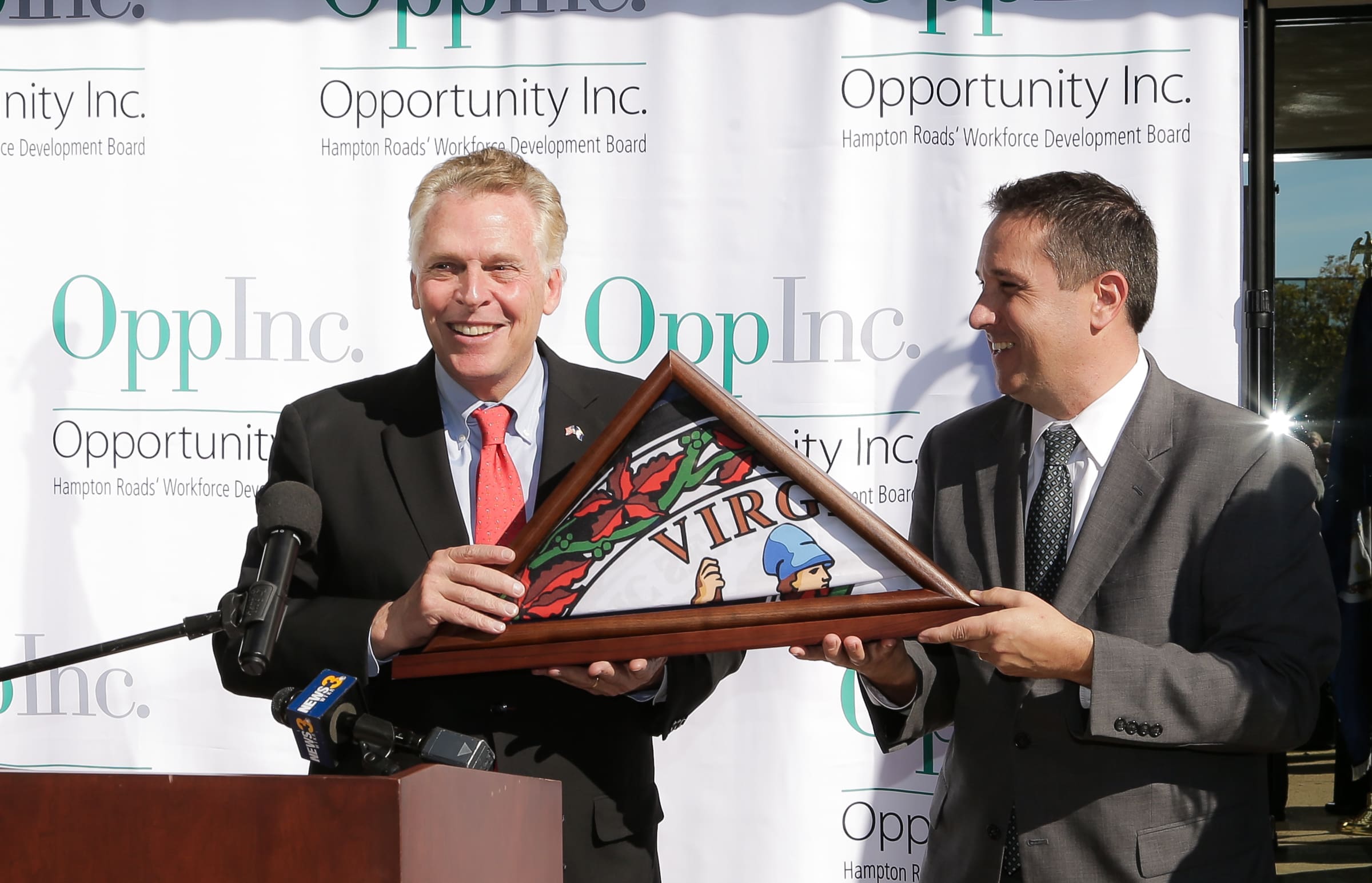 Gov. Terry McAuliffe, Opportunity Inc.