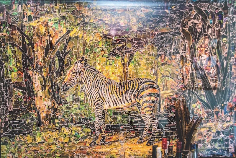 Brother Rutter, at home, art collection