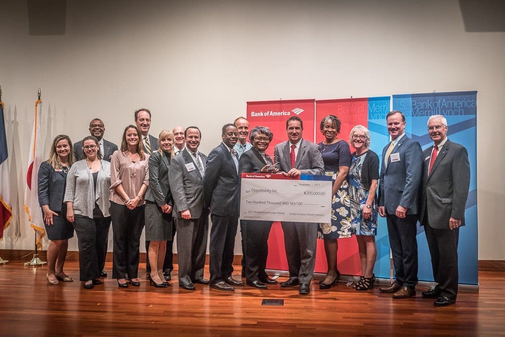 Opportunity Inc., Bank of America