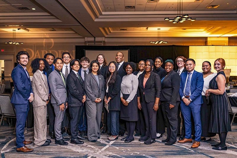 CIVIC Scholars at the annual Darden Awards presented by the Civic Leadership Institute