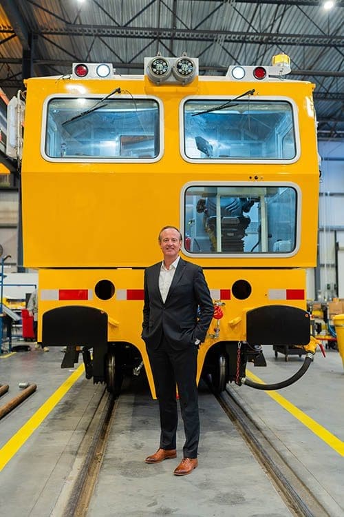 Thomas Blechinger, President and CEO of Plasser American